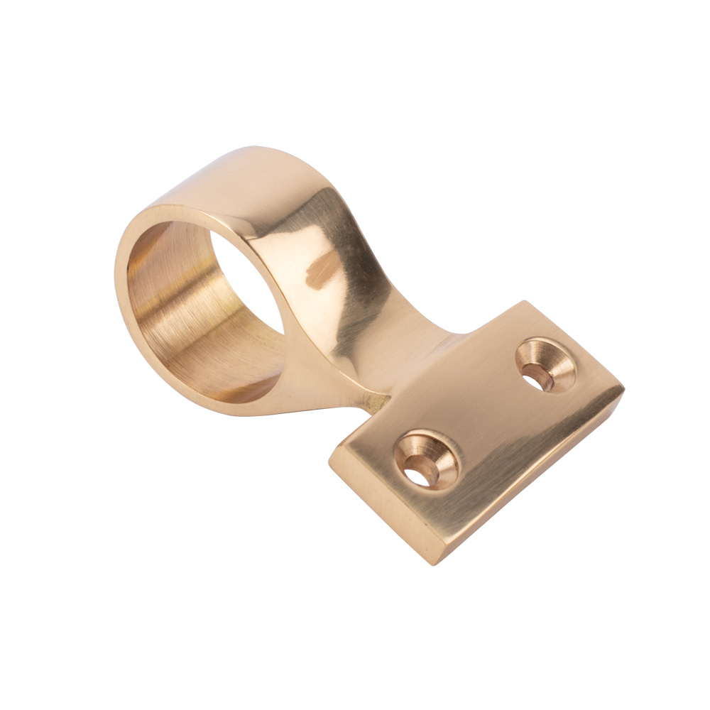 Sash Heritage Offset Ring Sash Lift - Polished Brass